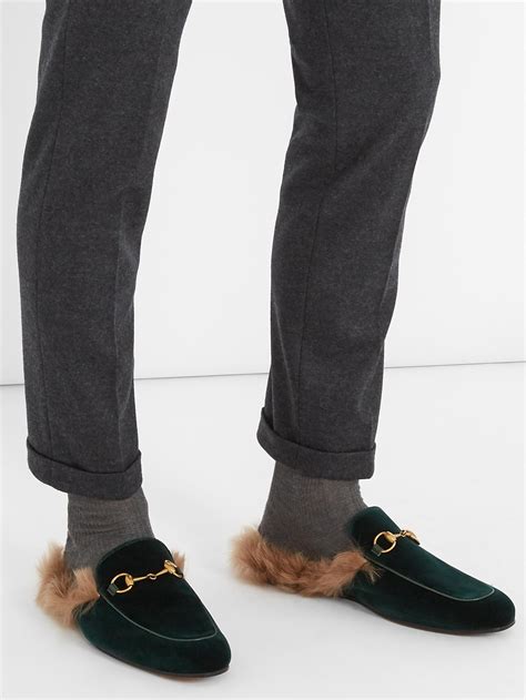 gucci loafers fur man|Gucci loafers men casual.